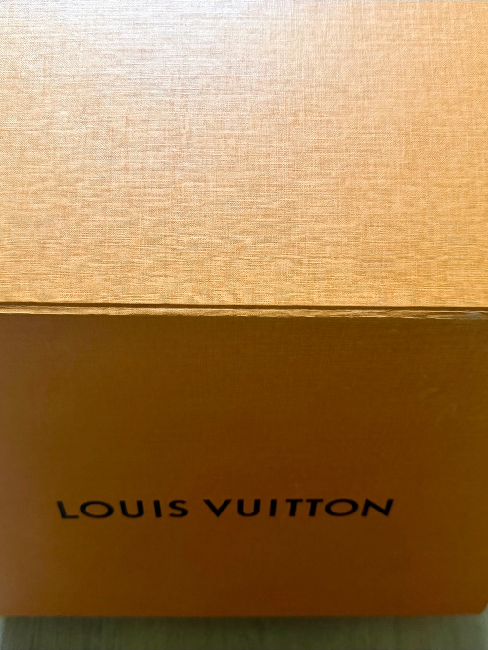 Louis Vuitton Orange Box with Blue Logo